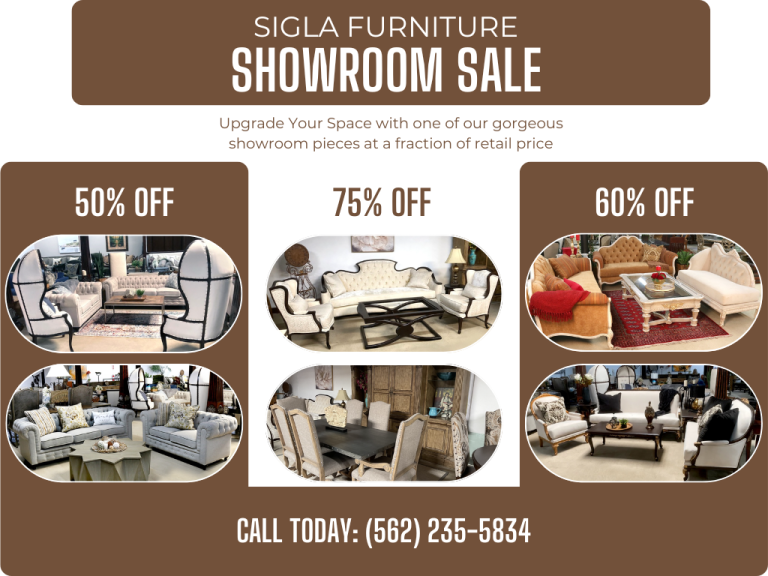 SIGLA FURNITURE SHOWROOM SALE – Limited-Time Savings on Luxury!